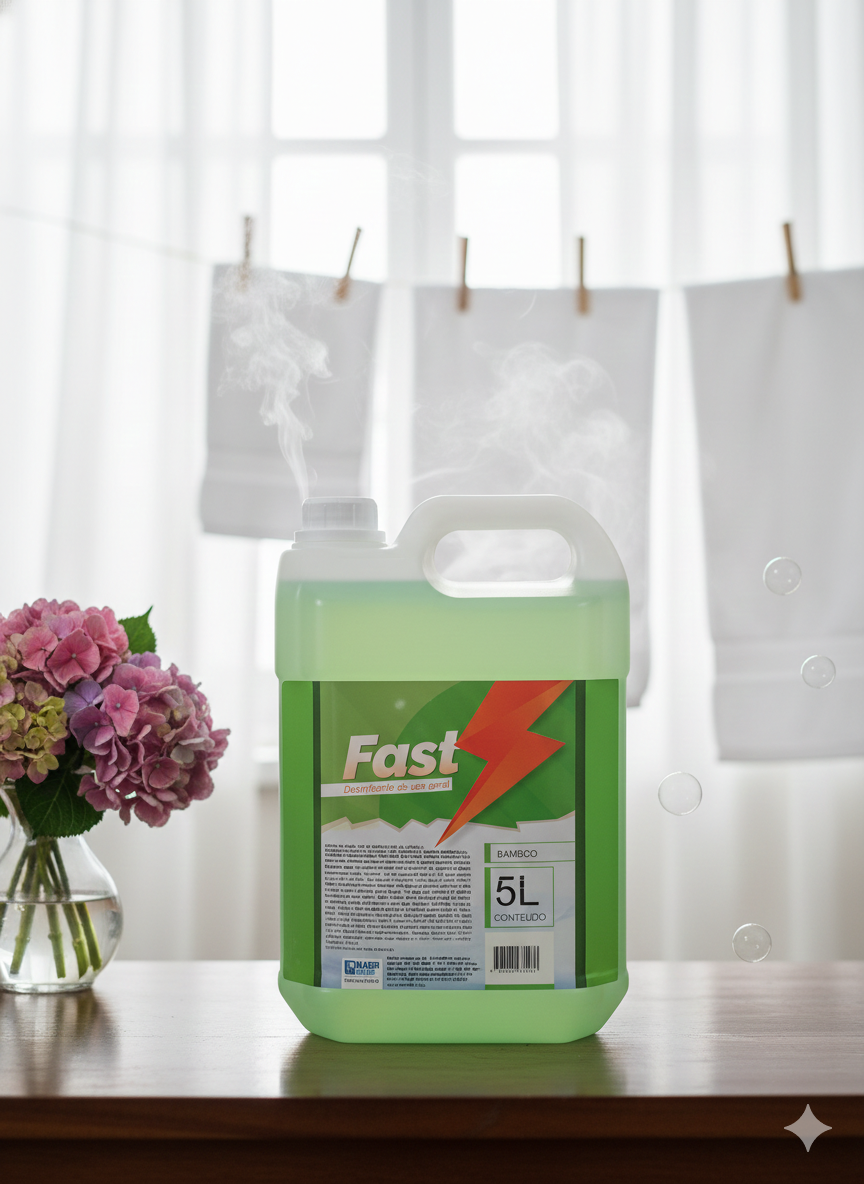 Fast Desinfetante Bamboo - Produto de limpeza Fast 5 Litros